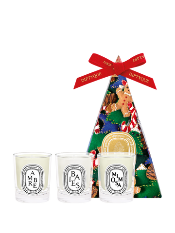 Surprise Pouch with 3 Miniature Candles - Holiday Edition