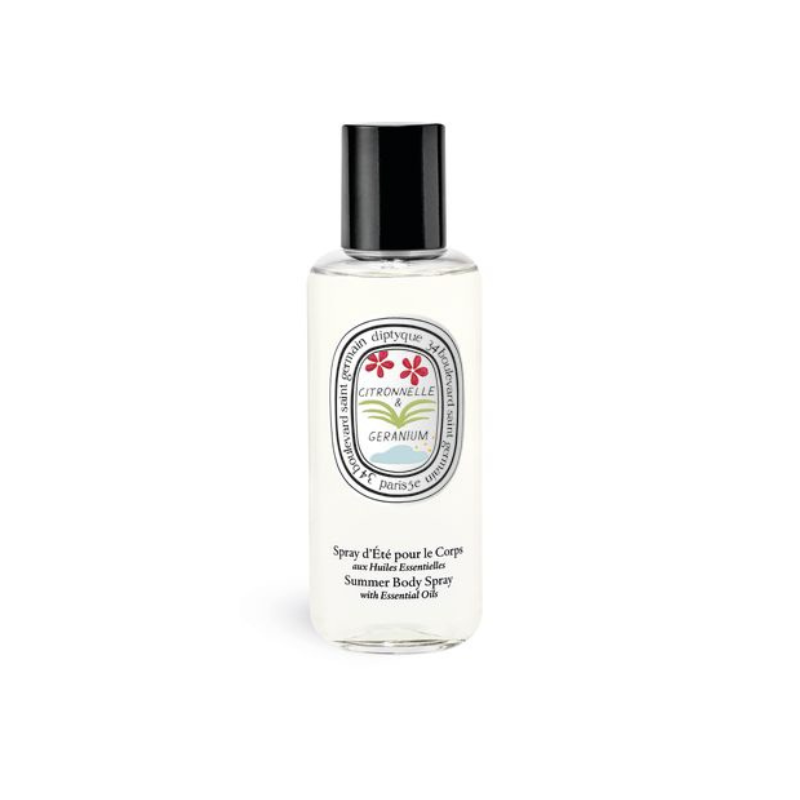 Citronnelle / Lemongrass & Géranium Summer Body Spray with Essential Oils