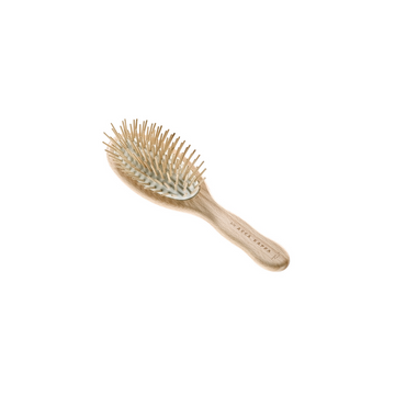 Travel Size Pneumatic Brush with Wooden Pins
